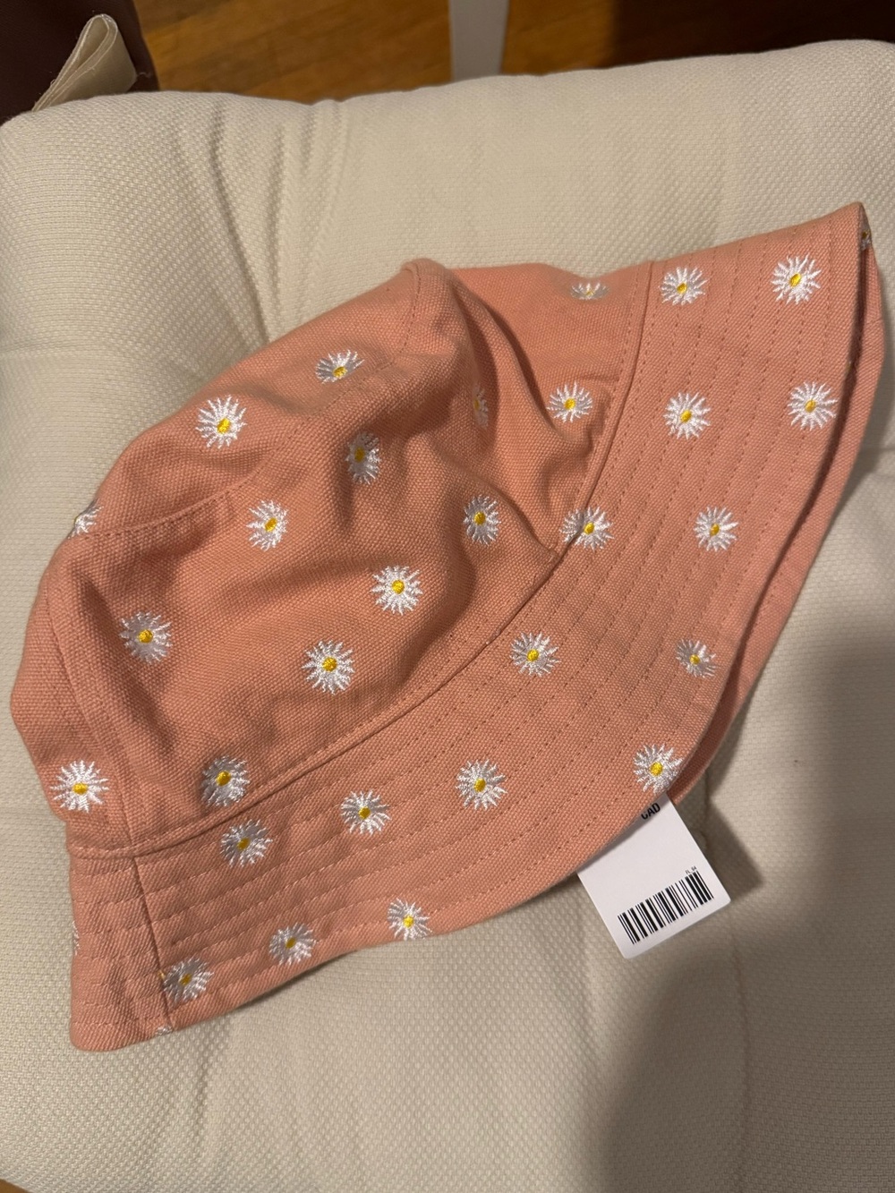 NWT Urban Outfitter Pink Daisy Embroidery Bucket Hat